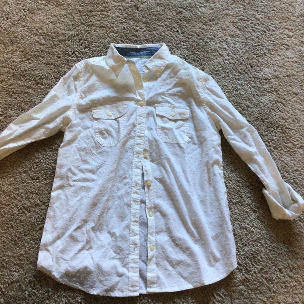St Johns Bay White Button Up Shirt